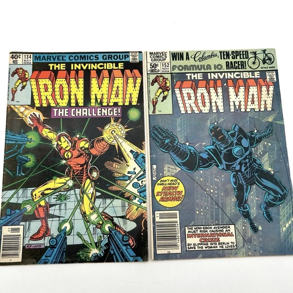 Iron Man Comic Lot Marvel Bronze Age 1980-1982 Issues 134 137 148 151 152 159